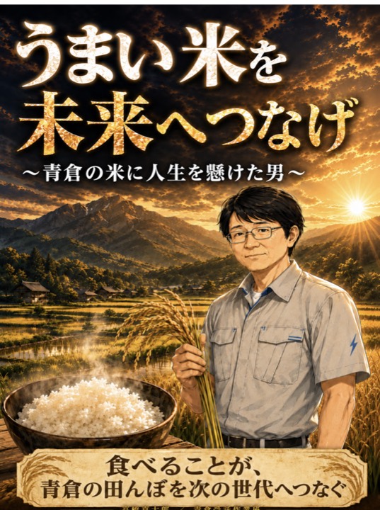 漫画「うまい米を未来へつなげ 〜青倉の米に人生を懸けた男〜」の表紙