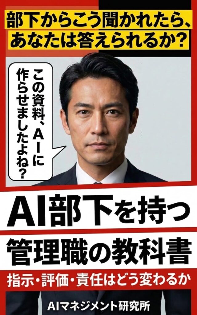 AI部下を持つ管理職の教科書