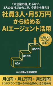 社員3人・月5万円から始めるAIエージェント活用
