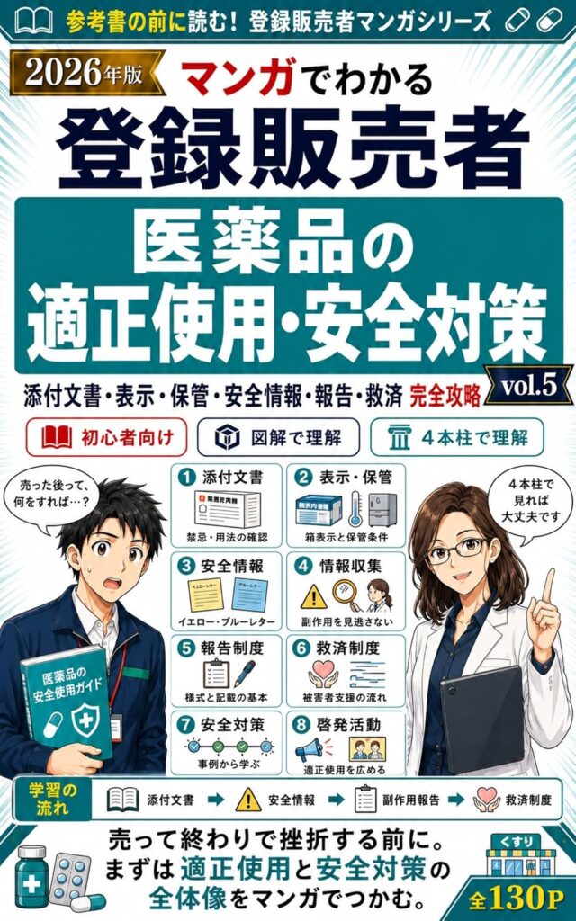 2026年版 マンガでわかる登録販売者「第5章 適正使用・安全対策」売って終わりじゃない